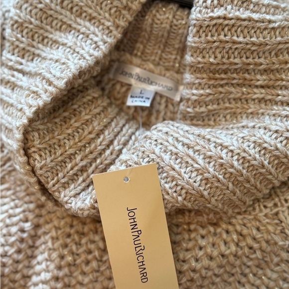 John Richmond Beige Cowl Neck Sweater - Picture 4 of 7